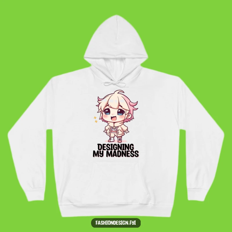 Funny Giggling Designer Outfit Hoodie: Cozy Creative Sketch Gift