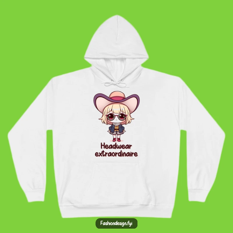Funny Fashionista Hat Hoodie: Cozy Up in Style Funny Gift