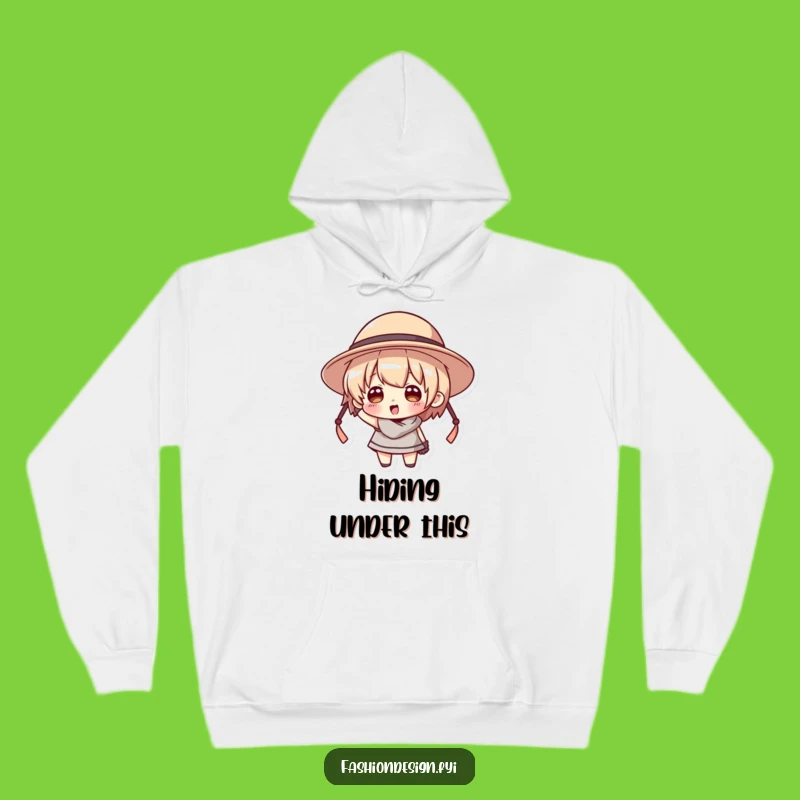 Funny Big Hat Hooded Sweatshirt: Comfy Character Apparel for Laughs