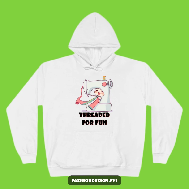 Funny Ribbon Pull Hoodie, Cozy Surprise, Perfect Gift for Crafters