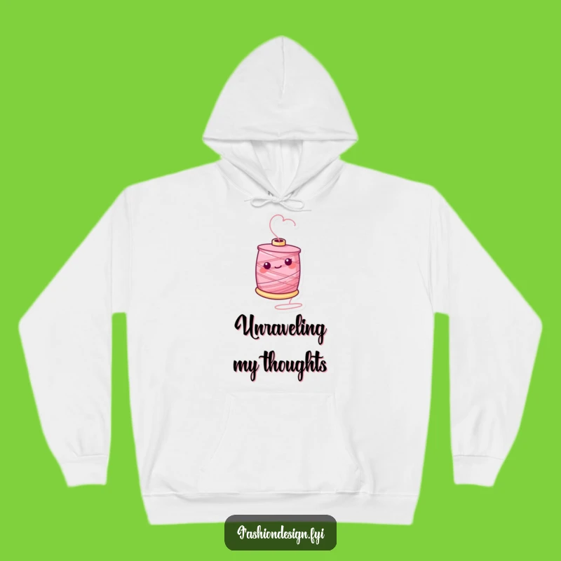 Funny Thread Spool Hoodie: Cozy Up with Crafty Cheer Funny Gift