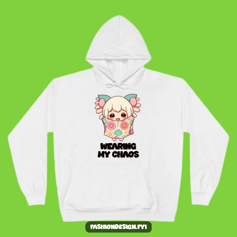 Funny Fabric Fanatic Hoodie: Cozy Up with Creative Joyful Expression