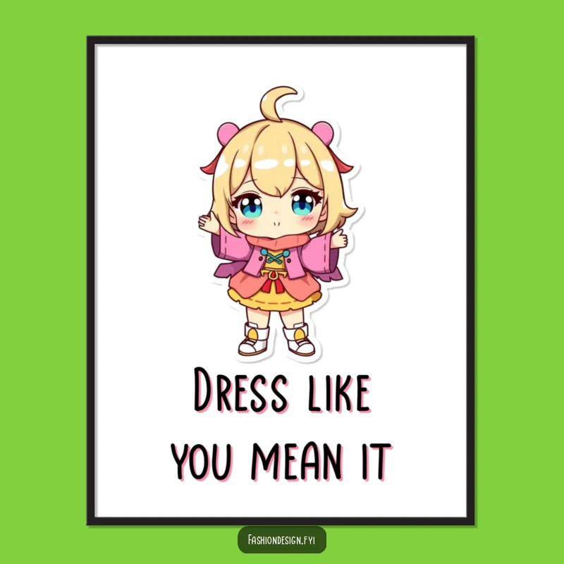 Free Printable Wall Art: Unique Outfit Showcase - Funny Artistic Downloadable Decor