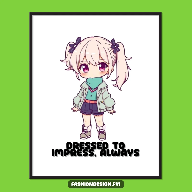 Free Printable Stylish Fashion Character Wall Art - Funny Downloadable Gift