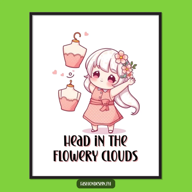 Free Printable Wall Art: Whimsical Florist Character - Funny Downloadable Art!