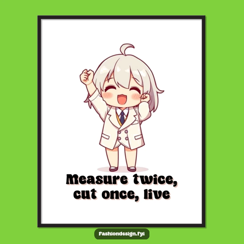 Funny Free Printable Wall Art: Tiny Tailor Triumph - Whimsical Downloadable Art for Home Decor