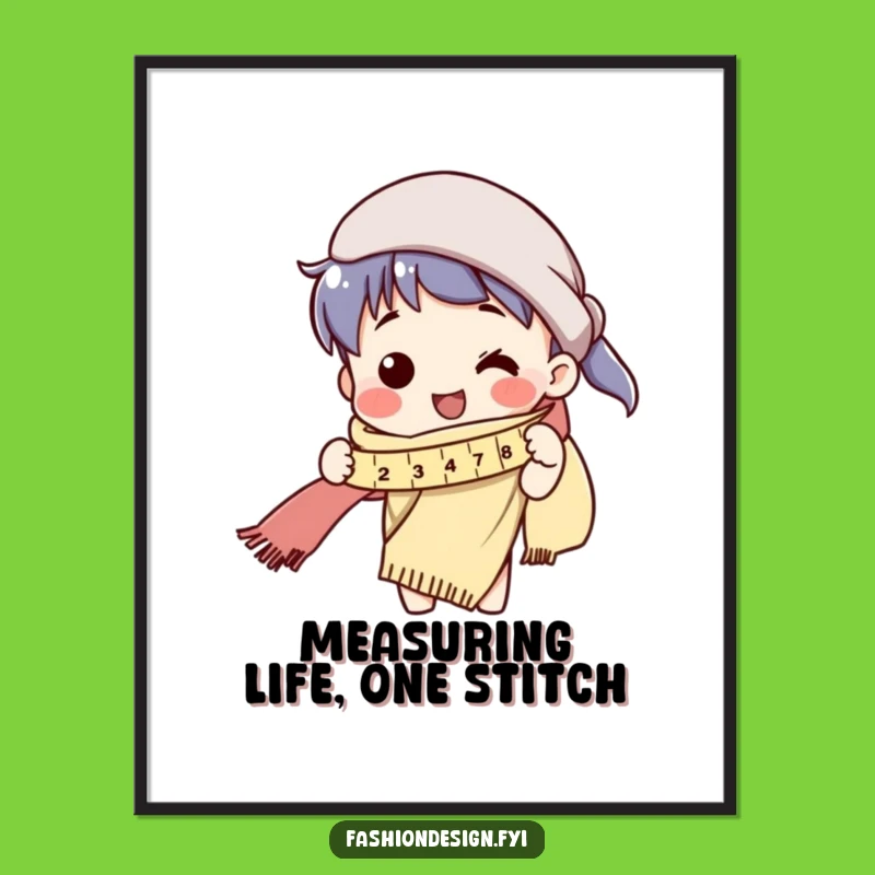 Free Printable Long Scarf Art - Funny Downloadable Wall Decor