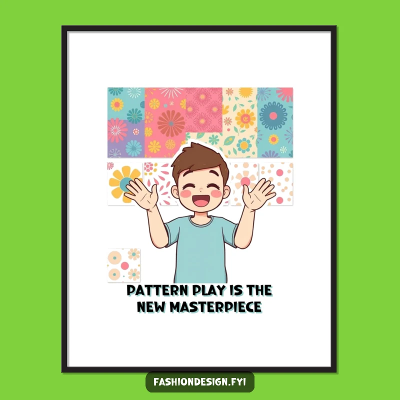 Funny Free Printable Wall Art: Vibrant Patterns, Enthusiastic Character, Downloadable Decor