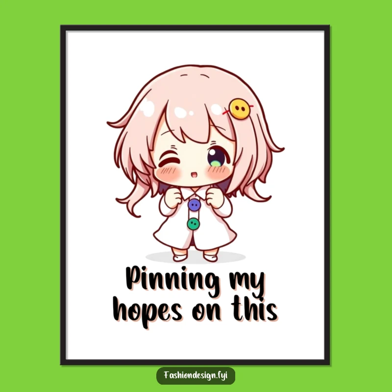 Free Printable Wall Art: Button Art Funny Downloadable Decor for Crafters!