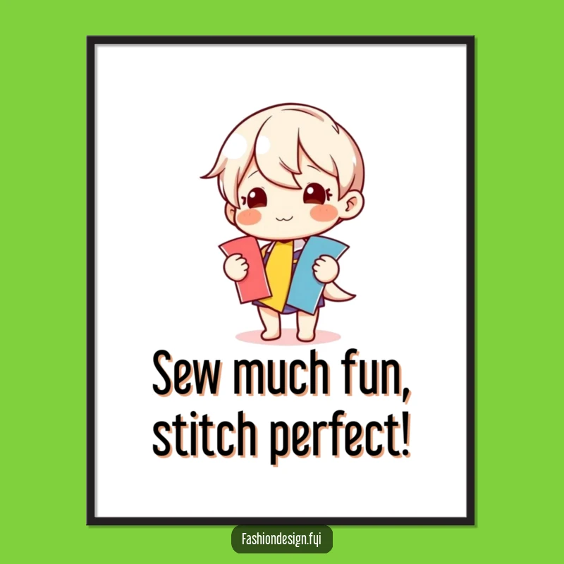 Free Printable Sewing Wall Art - Funny Downloadable Poster for Craft Room