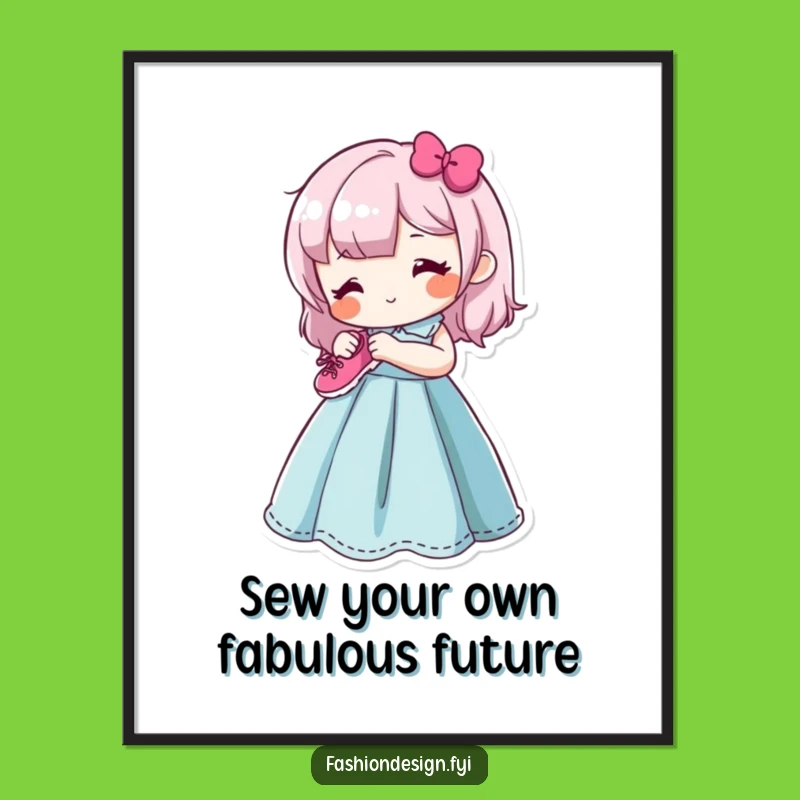 Funny Free Printable Wall Art: Happy Sewer Character Downloadable Decor