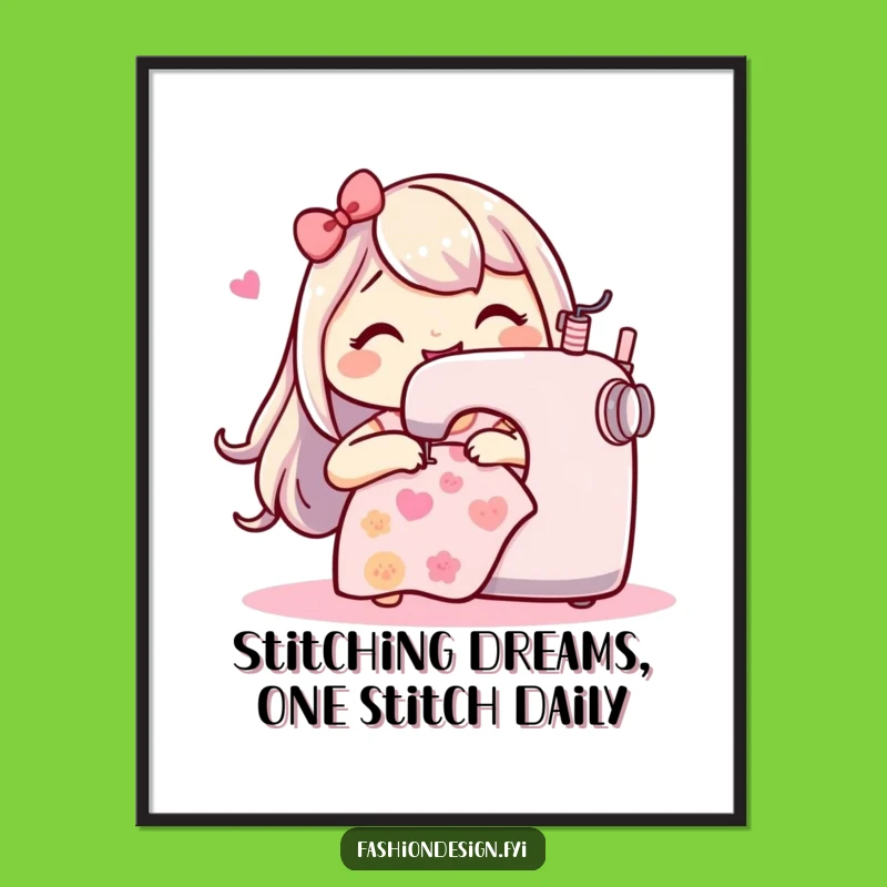 Free Printable Sewing Machine Art: Whimsical Funny Downloadable Wall Decor