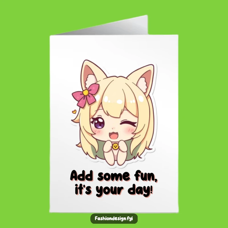 Witty Free Printable Birthday Card: Wink & Style - Fun DIY Gift Download