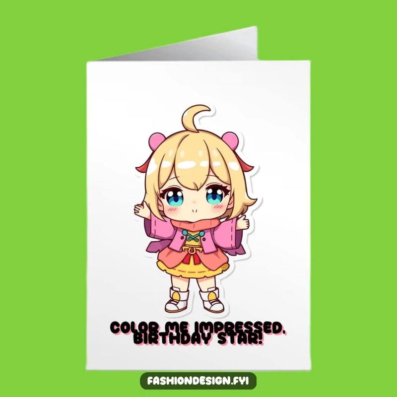 Free Printable Birthday Card: Unique Outfit Celebration - Funny Downloadable Gift