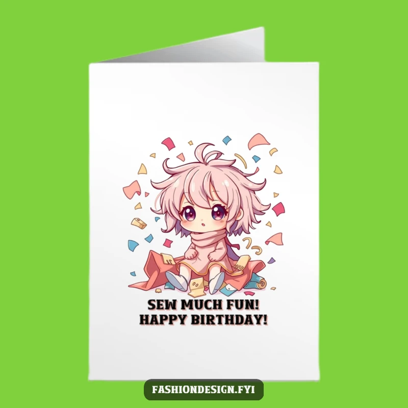 Free Printable Birthday Card: Crafty Chaos Character Gag Gift Download