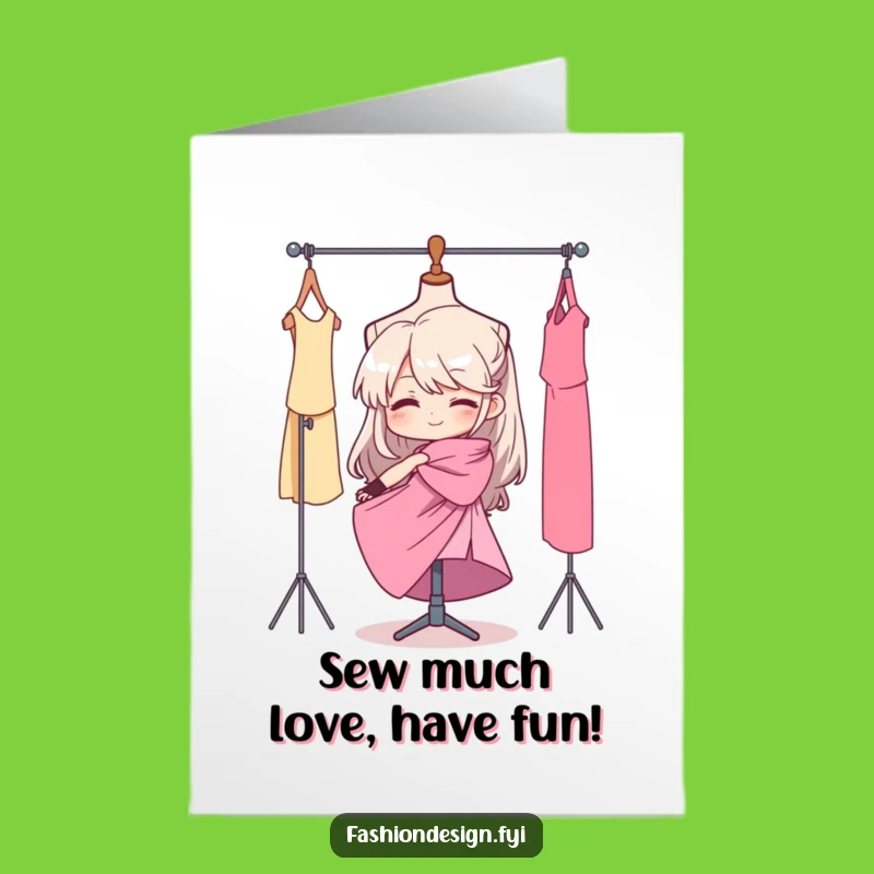 Free Printable Birthday Card: Determined Fashionista DIY Funny Downloadable Gift