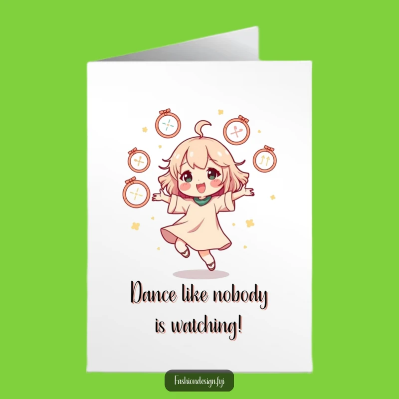 Free Printable Birthday Card: Fashionista Dance Downloadable Gift for Style Lovers!