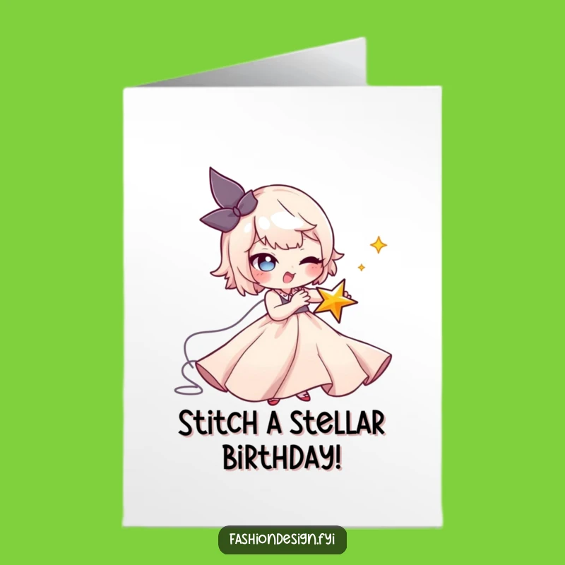 Free Printable Birthday Card: Star Stitcher - Funny Downloadable Gift!