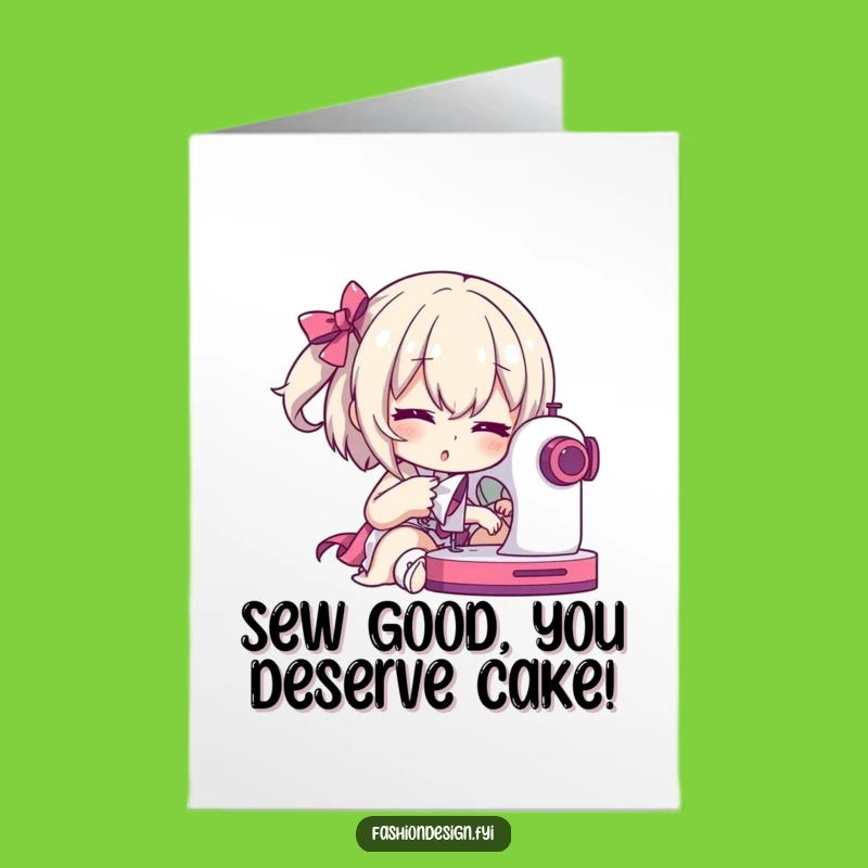 Free Printable Birthday Card: Sewing Diva Surprise - Funny Downloadable Gift