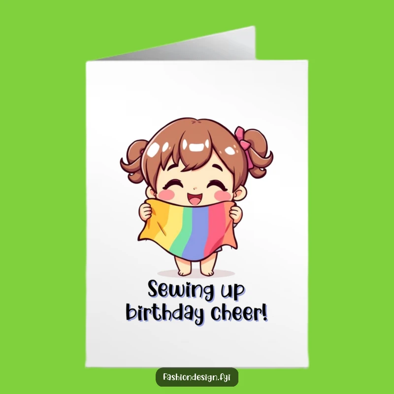 Free Printable Fabric Fun Birthday Card: Funny Downloadable Gift for Crafty Celebrations!