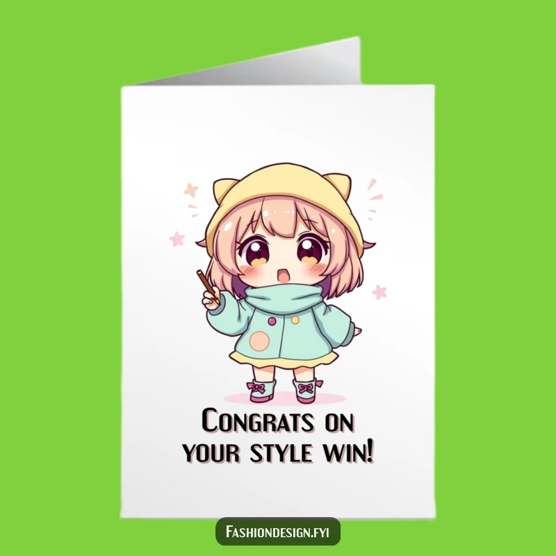 Free Printable Congrats Card: Fashion Sketch Celebration - Funny Downloadable Greeting
