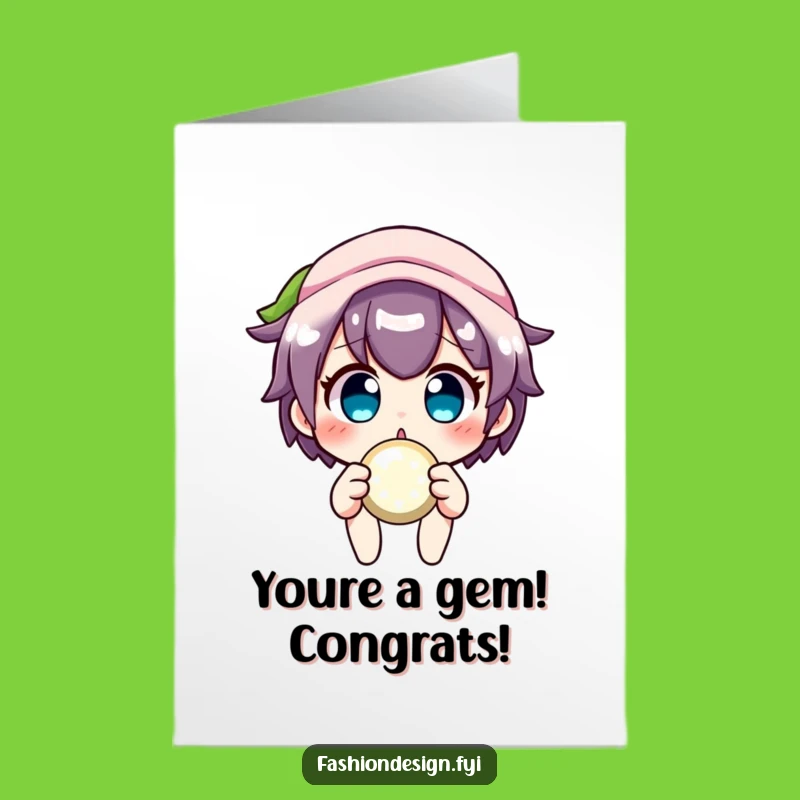 Free Printable Button Congrats Card: Funny Surprise Downloadable Gift for Winners