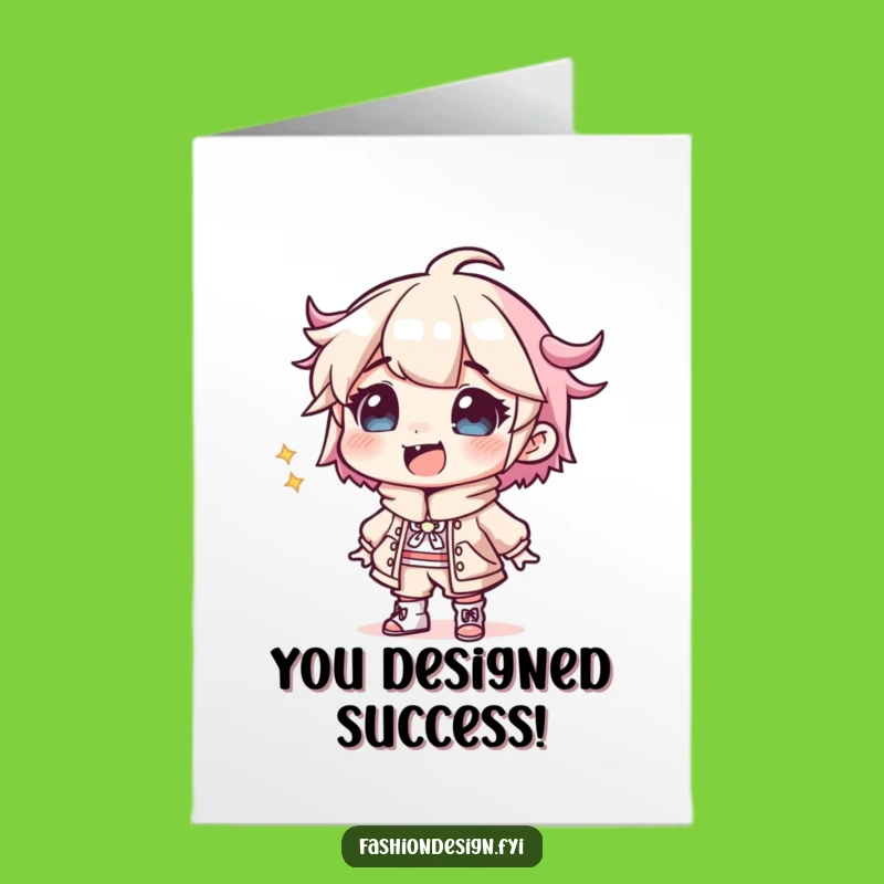 Free Printable Congrats Card: Designer's Wacky Style Triumph!