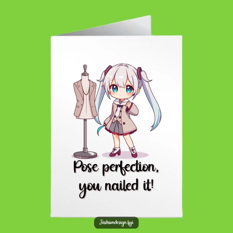 Free Printable Congrats Card: Posing Character, Hilarious Downloadable DIY Gift