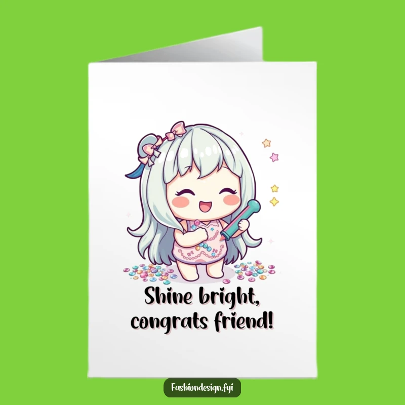 Free Printable Congrats Card: Sequin Celebration Sparkle, Hilarious Downloadable Gift