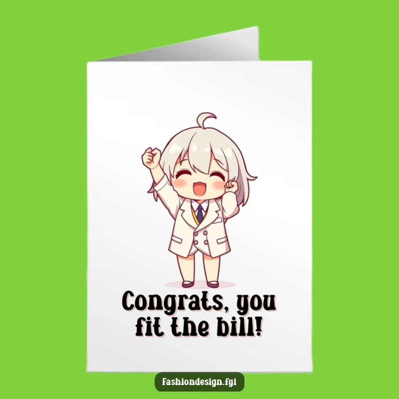 Free Printable Congrats Card: Tiny Tailor Triumph - Funny Downloadable Greeting