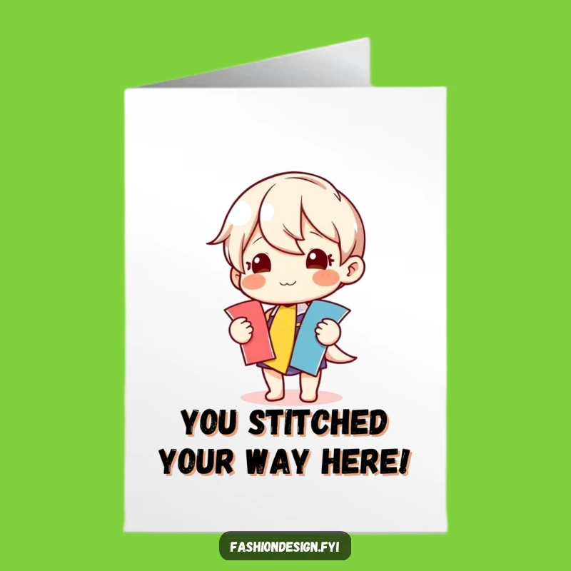 Free Printable Sewing Congrats Card - Funny Downloadable Card for Creators