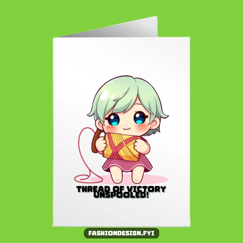 Free Printable Thread Spool Congrats Card: Clever Downloadable Gift