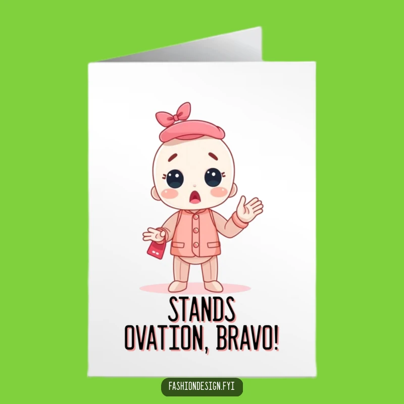 Free Printable Congrats Card: Mannequin Applause, Downloadable Celebration Gift