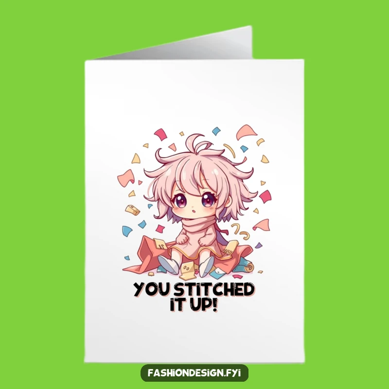 Free Printable Congrats Card: Crafty Chaos Character Gag Gift Download