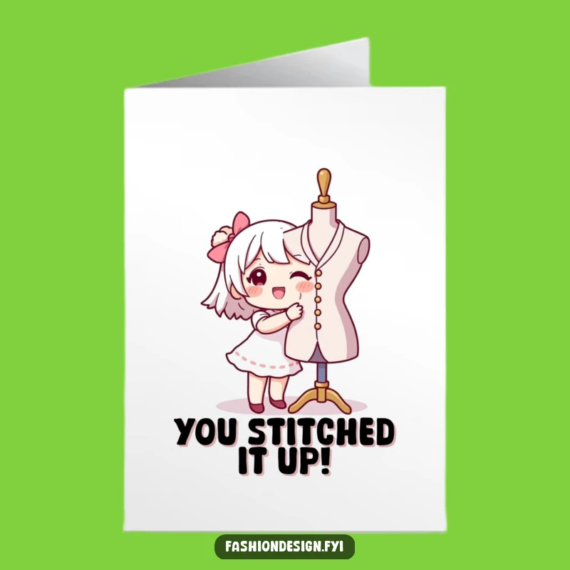 Free Printable Fashion Congrats Card: Funny DIY Downloadable Gift for Designers