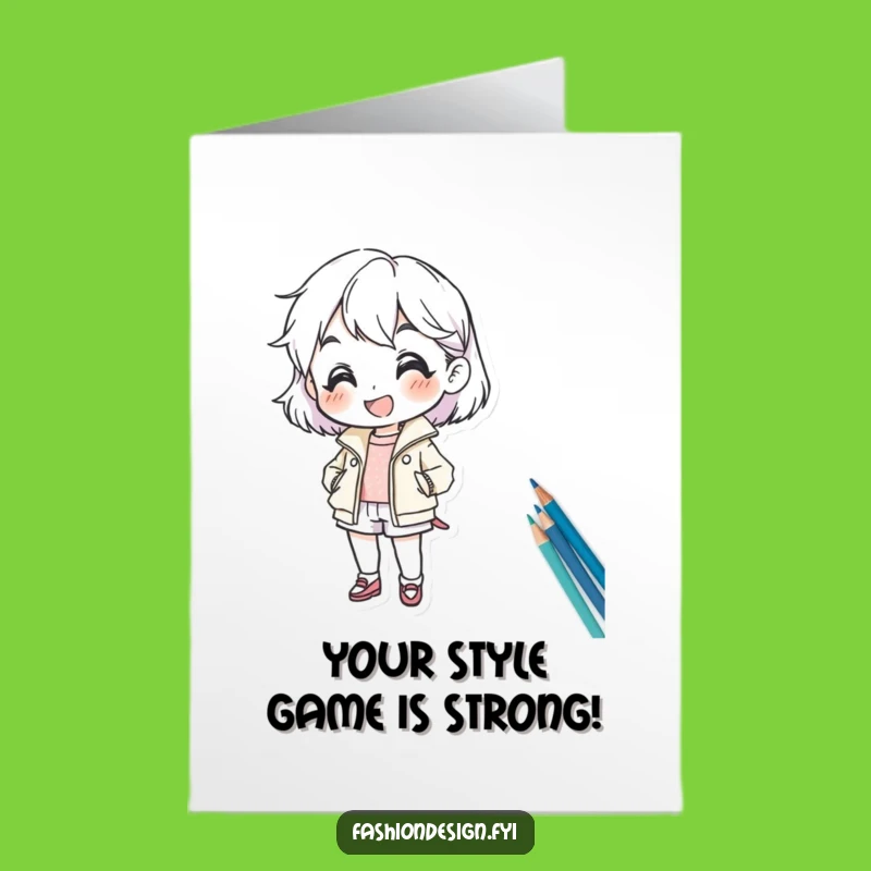 Free Printable Congrats Card: Cheerful Fashion Designer, Funny Downloadable Achievement Gift