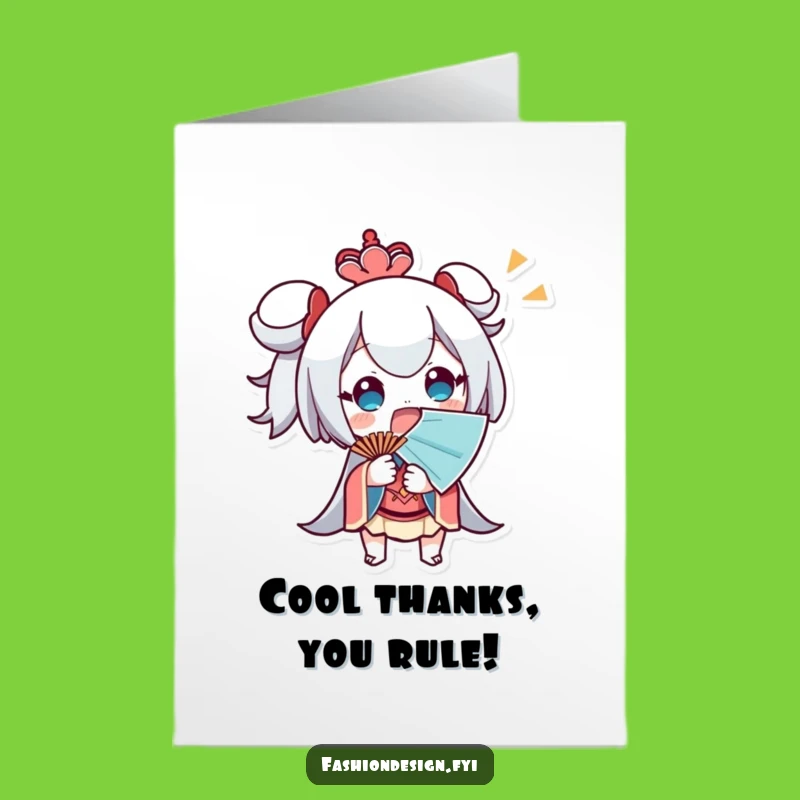 Free Printable Thank You Card: Surprised Fan for Overwhelming Thanks