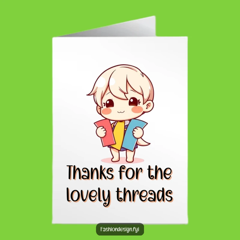 Free Printable Sewing Thank You Card - Funny Downloadable Card for Artists