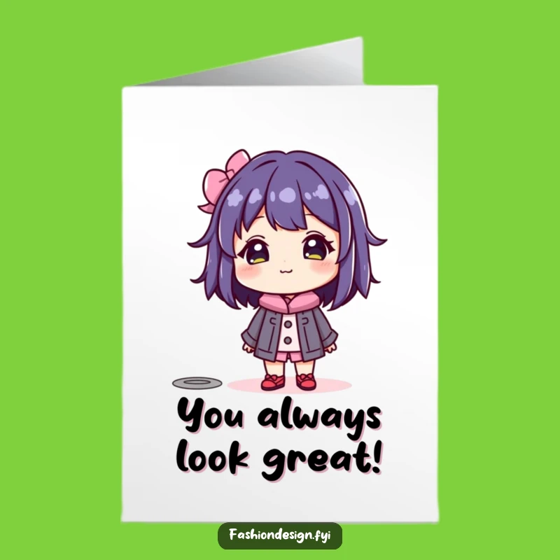 Free Printable Thank You Card: Beaming Character Style Appreciation