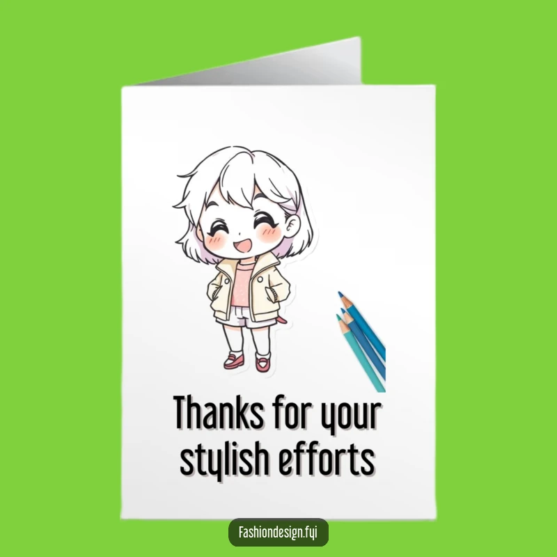 Free Printable Thank You Card: Fashion Designer Gratitude, Funny Downloable Gift