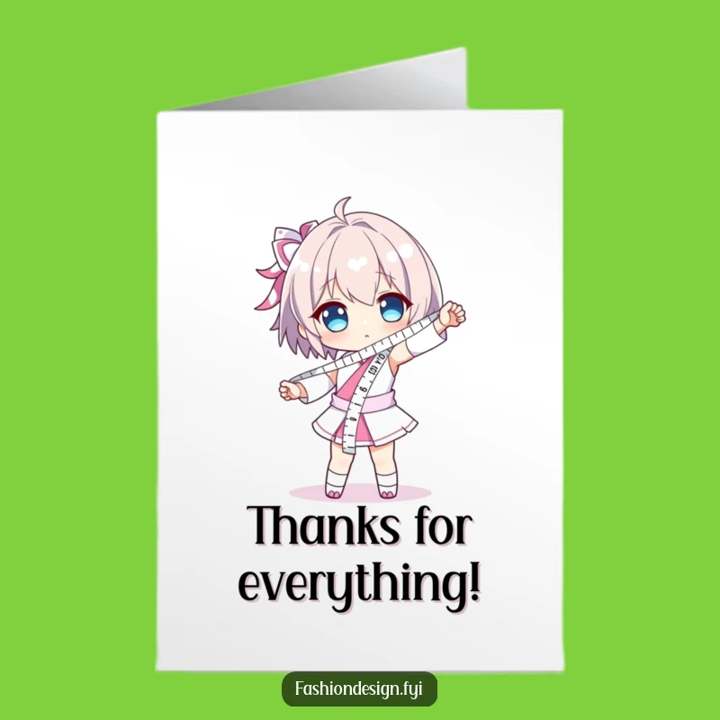 Free Printable Thank You Card: Measuring Tape Diva Gag Gift Download