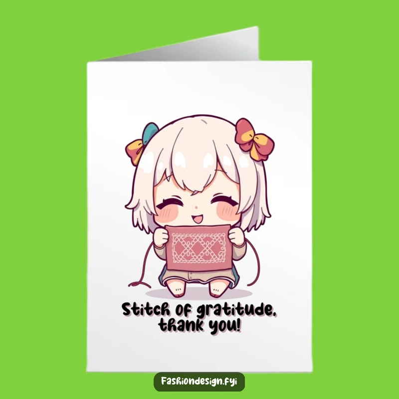 Free Printable Thank You Card: Stitch Detail, Delighted Character, Downloadable DIY Gift