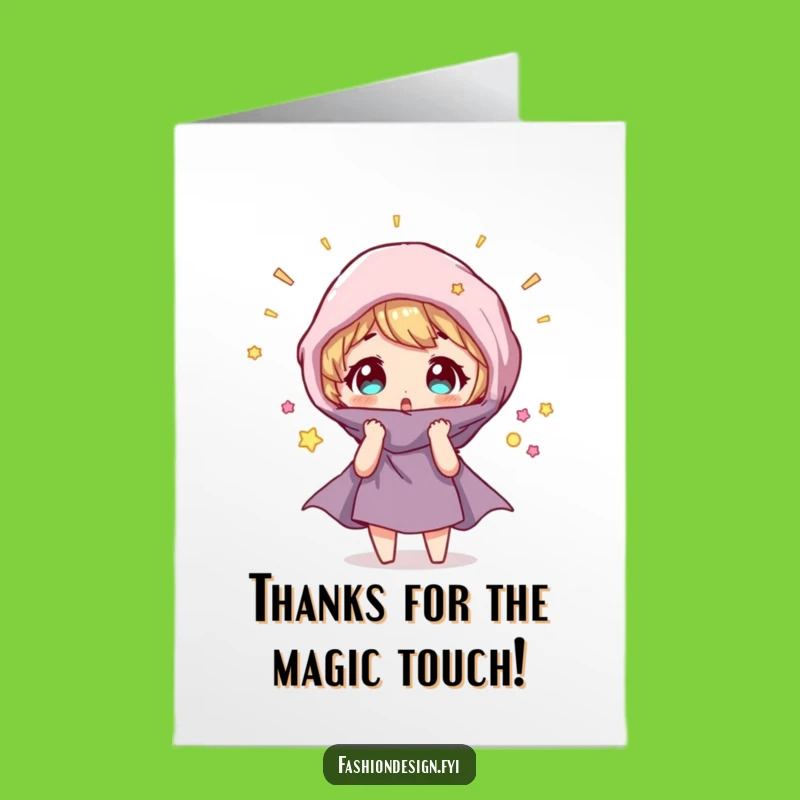 Free Printable Thank You Card: Thanks for the Magic - Funny Downloadable Gift