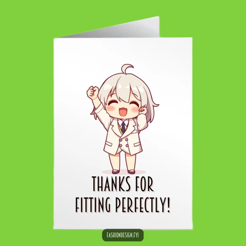 Free Printable Thank You Card: Tiny Tailor Thanks - Funny Downloadable Greeting