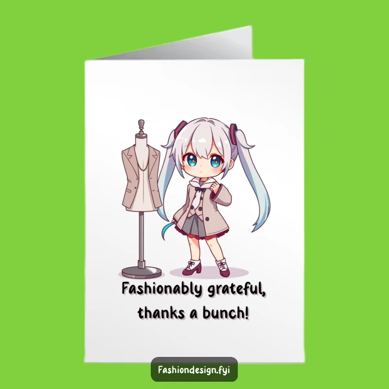 Funny Free Printable Thank You Card: Posing Character, Downloadable DIY Gift