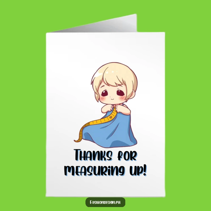 Thank You Free Printable Card: Tailor-Made Thanks - Funny Downloadable Note