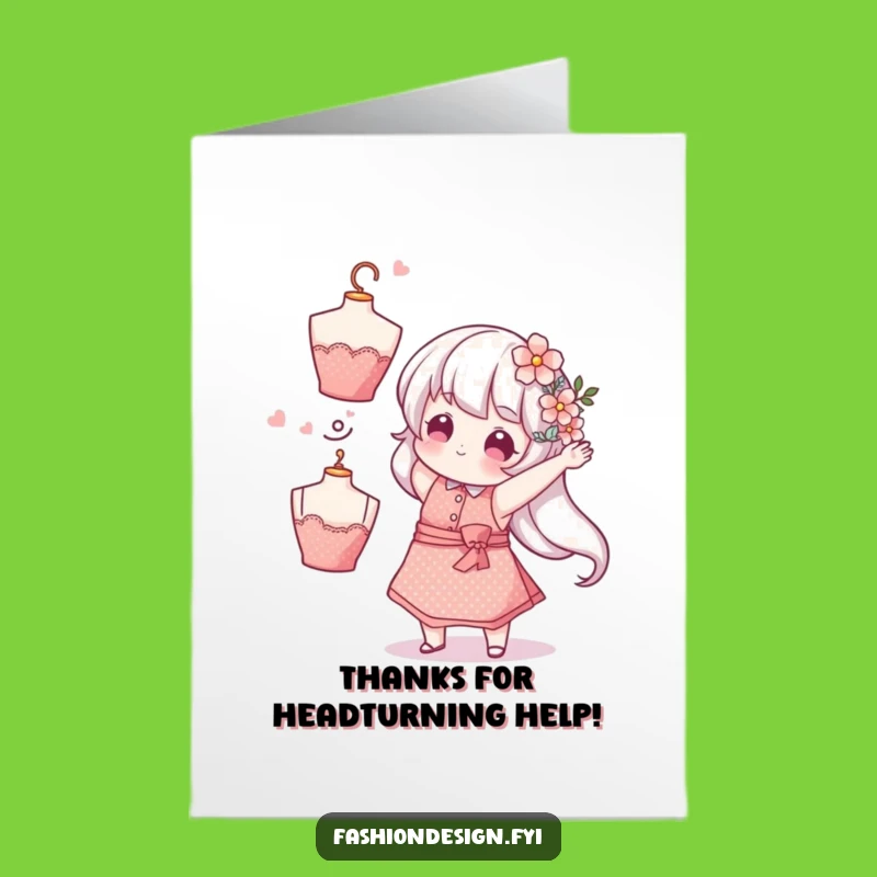 Free Printable Thank You Card: Whimsical Florist - Funny Downloadable Gift!