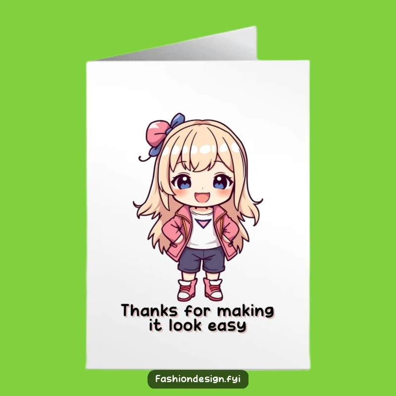 Free Printable Thank You Card: Stylish Character Thanks, Funny Downloadable Gift