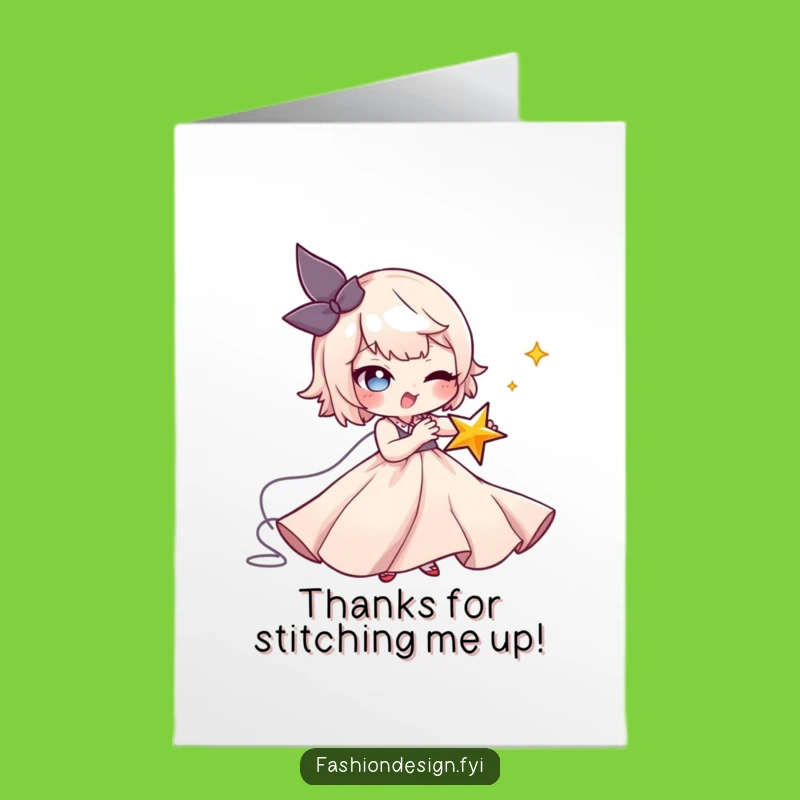 Free Printable Thank You Card: Star Stitcher - Funny Downloadable Gift!