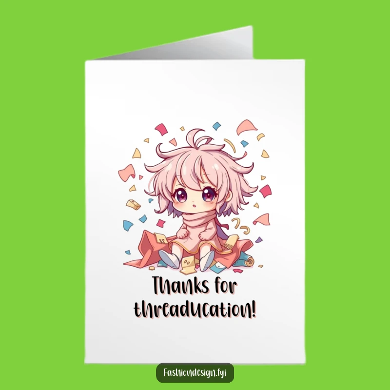 Free Printable Thank You Card: Crafty Chaos Character Gag Gift Download